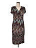 Cato Chevron-herringbone Teal Casual Dress Size M - photo 1