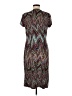 Cato Chevron-herringbone Teal Casual Dress Size M - photo 2