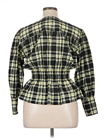 Ganni Long Sleeve Blouse (view 2)