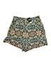 Topshop Paisley Green Shorts Size 4 - photo 1
