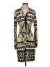 Hale Bob Print Gold Casual Dress Size S - photo 1