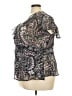 Lane Bryant 100% Polyester Black Short Sleeve Blouse Size 22 (5) - photo 5