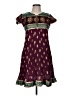 Assorted Brands 100% Polyester Paisley Burgundy Casual Dress Size S (estimated) - photo 1
