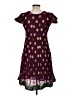Assorted Brands 100% Polyester Paisley Burgundy Casual Dress Size S (estimated) - photo 2