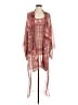 BCBGMAXAZRIA 100% Polyester Red Kimono Size M - photo 1