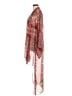 BCBGMAXAZRIA 100% Polyester Red Kimono Size M - photo 5