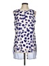 CAbi 100% Polyester Blue Sleeveless Blouse Size M - photo 1