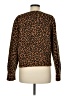 Marled Animal Print Brown Cardigan Size M - photo 2