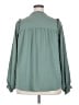 Democracy 100% Polyester Green Long Sleeve Blouse Size 2X - photo 2