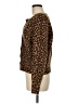 Marled Animal Print Brown Cardigan Size M - photo 5