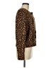 Marled Animal Print Brown Cardigan Size M - photo 4