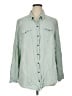 Torrid 100% Rayon Green Long Sleeve Button-Down Shirt Size 1X Plus (1) - photo 1