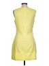 MIHOLL Solid Yellow Casual Dress Size L - photo 2