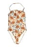 Jessica Simpson Print Ivory One Piece Swimsuit Size S - photo 1