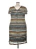 Cato Chevron-herringbone Gray Casual Dress Size 26W - photo 2