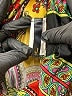 Unbranded Paisley Yellow Red Casual Pants Size S - photo 7