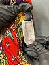 Unbranded Paisley Yellow Red Casual Pants Size S - photo 8