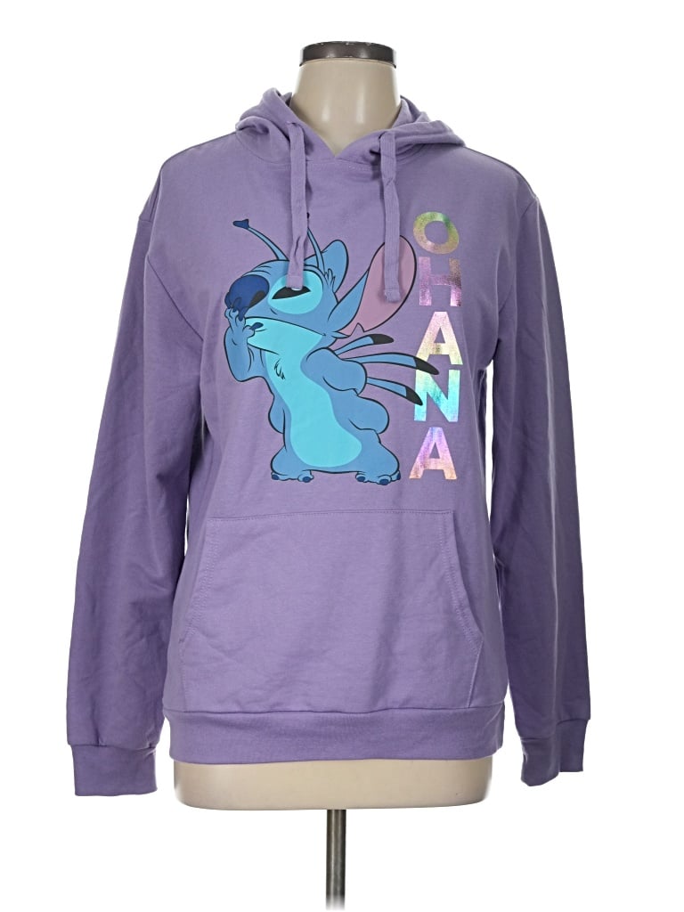 Pre-owned Disney Pullover Hoodie In Purple