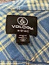Volcom 100% Cotton Plaid Blue Long Sleeve Button-Down Shirt Size 10 - 12 - photo 3