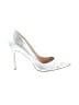 Charles by Charles David Metallic White Heels Size 9 1/2 - photo 1