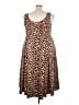 Torrid Animal Print Brown Cocktail Dress Size 4X Plus (4) - photo 2