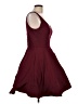 Xscape Solid Burgundy Cocktail Dress Size 12 - photo 4