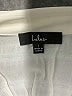 Lulus 100% Viscose Ivory Short Sleeve Blouse Size L - photo 7