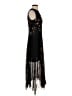ALLSAINTS 100% Polyester Floral Black Cocktail Dress Size 2 - photo 4