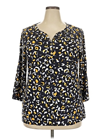Karen Scott 3/4 Sleeve Blouse (view 1)