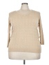 Avenue 100% Acrylic Tan Pullover Sweater Size 22 - 24 Plus - photo 1