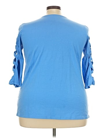 Roaman's 3/4 Sleeve Top (view 2)