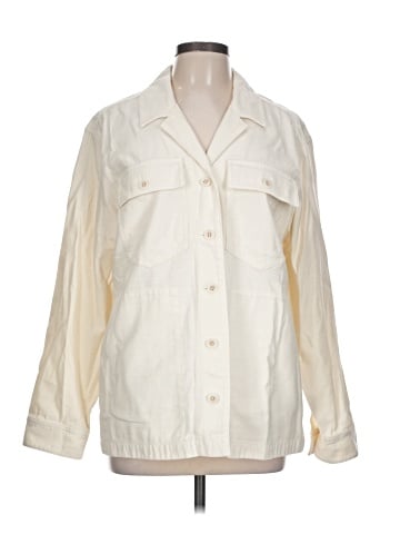 Madewell Drakefield Shirt-Jacket in Ecru (view 1)