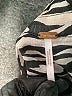 Free People 100% Polyester Animal Print Silver Long Sleeve Blouse Size L - photo 7