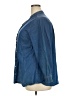 Ellos 100% Cotton Blue Long Sleeve Button-Down Shirt Size 18 - photo 5