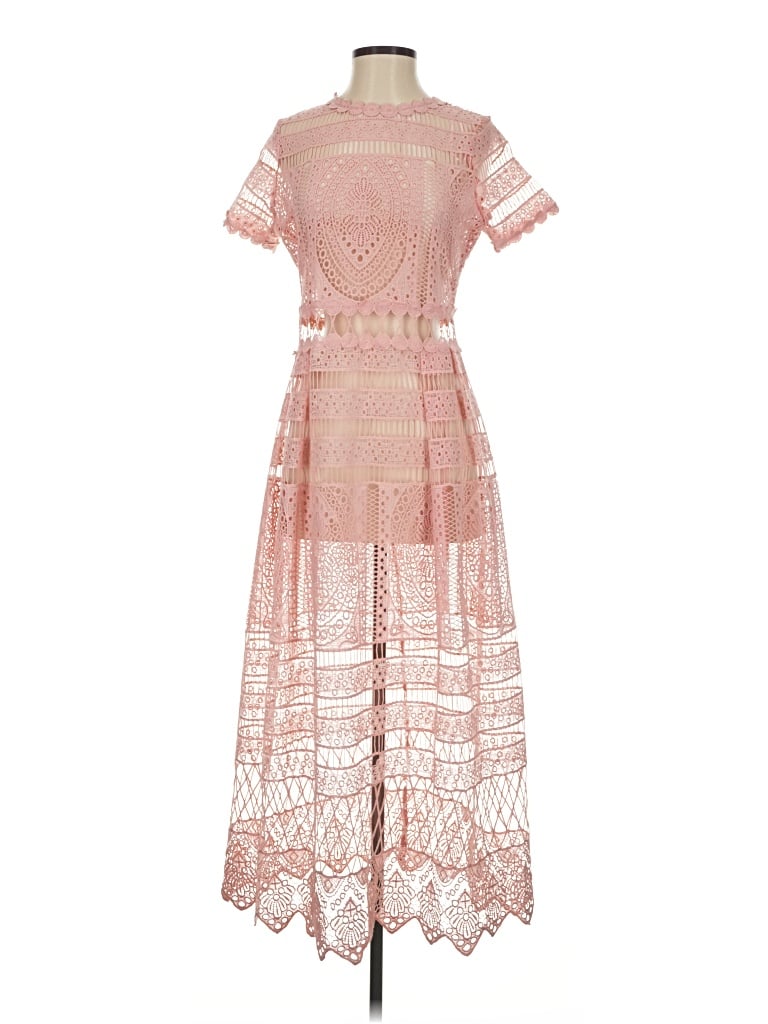 Pre-owned Bluivy Casual Dress In Pink