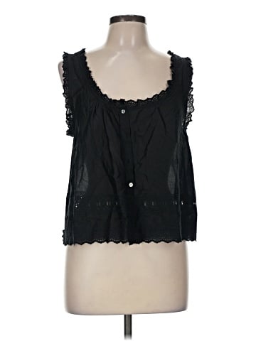 Madewell Embroidered Ruffle-Trim Top (view 1)