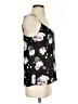 Equipment 100% Silk Black Sleeveless Silk Top Size S - photo 4