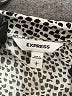 Express 100% Rayon Ivory Long Sleeve Blouse Size L - photo 7