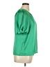 Pleione 100% Polyester Green Short Sleeve Blouse Size XL - photo 4