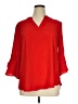 Gaharu 100% Polyester Red 3/4 Sleeve Blouse Size XL - photo 1
