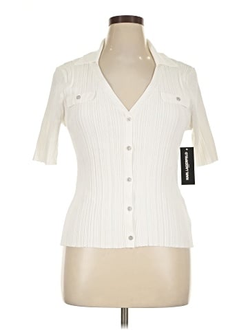 Karl Lagerfeld Paris Short Sleeve Blouse (view 1)