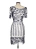 Kay Unger Graphic Gray Cocktail Dress Size M - photo 2