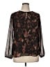 Beacon 100% Polyester Brown Long Sleeve Blouse Size XL - photo 1