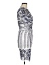 Kay Unger Graphic Gray Cocktail Dress Size M - photo 4