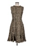 Kobi Halperin Tweed Brown Cocktail Dress Size 6 - photo 1