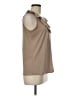 Notations Tan Sleeveless Blouse Size M - photo 4