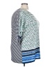 Cj Banks 100% Polyester Blue 3/4 Sleeve Top Size 3X - photo 4