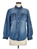 Chico's Blue Long Sleeve Button-Down Shirt Size Med (1) - photo 1