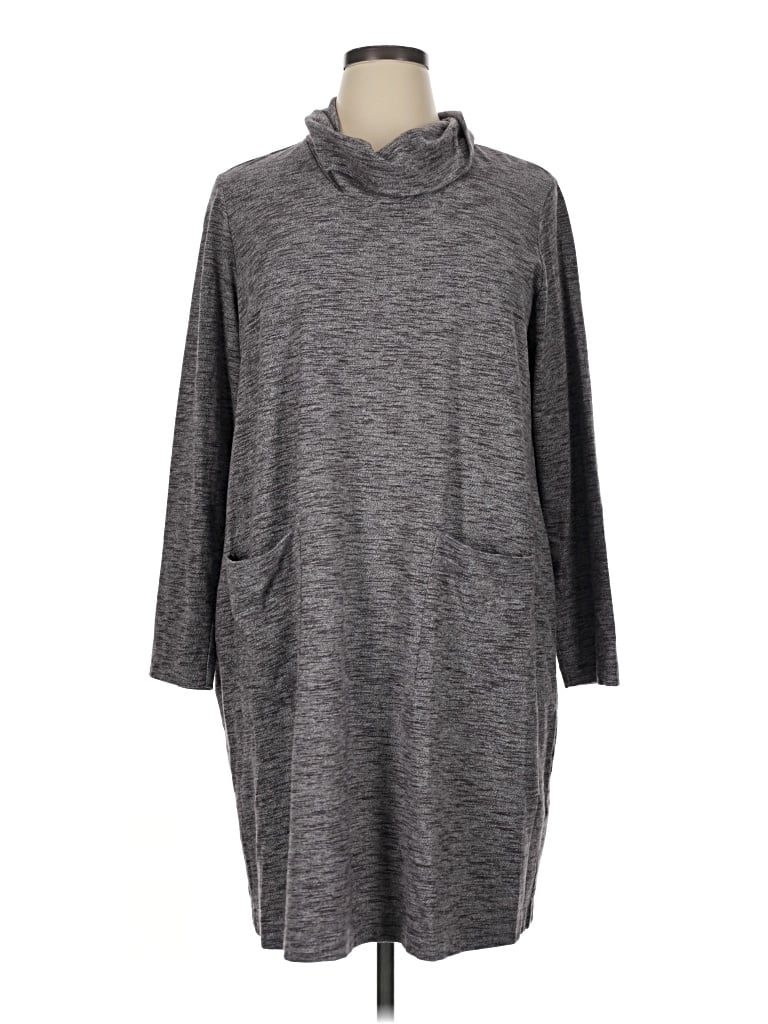 Pre-owned Purejill Casual Dress In Gray