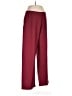 Eileen Fisher 100% Wool Solid Burgundy Wool Pants Size M - photo 1
